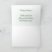 Baby's eerste kerstgroen - FOTO VAN UW BABY Kaart (Binnen)