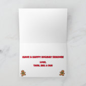 Baby's eerste kerstkaart kaart (Binnen)