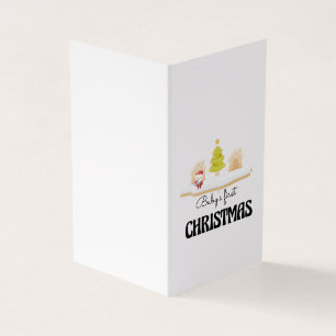 Baby's eerste kerstkaart kaart