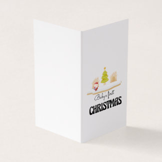 Baby's eerste kerstkaart kaart