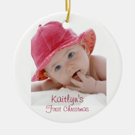 Baby's Eerste kerstkeramiek Keramisch Ornament