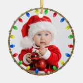 Baby's Eerste kerstkeramiek Keramisch Ornament (Voorkant)