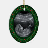 Baby's Eerste kerstkeramiek Keramisch Ornament (Rechts)