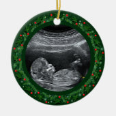 Baby's Eerste kerstkeramiek Keramisch Ornament (Voorkant)