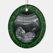 Baby's Eerste kerstkeramiek Keramisch Ornament (Links)