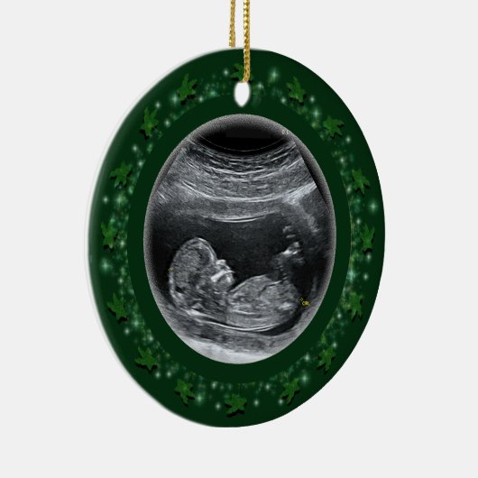 Baby's Eerste kerstkeramiek Keramisch Ornament (Rechts)