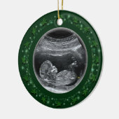 Baby's Eerste kerstkeramiek Keramisch Ornament (Links)