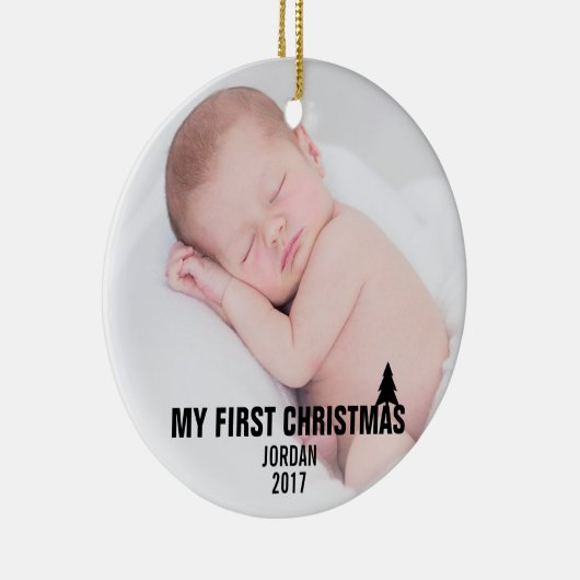 Baby's Eerste kerstkeramiek Ornament (Rechts)