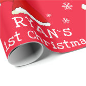Baby's eerste kerstkerstkerstkerstkerstkerstkerstk cadeaupapier (Rol Hoek)
