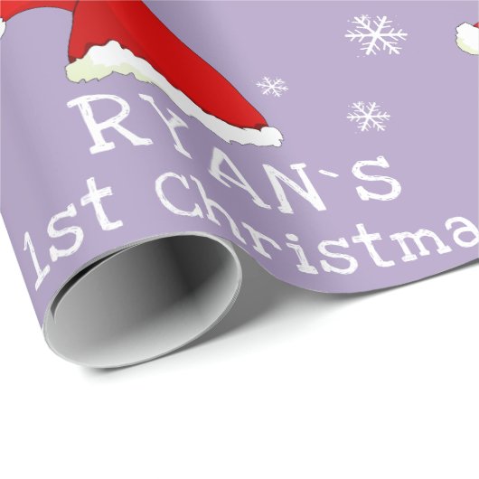 Baby's eerste kerstkerstkerstkerstkerstkerstkerstk cadeaupapier (Rol Hoek)