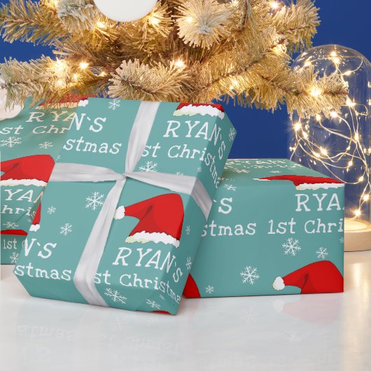 Baby's eerste kerstkerstkerstkerstkerstkerstkerstk cadeaupapier (Feestdagen)