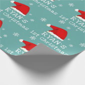 Baby's eerste kerstkerstkerstkerstkerstkerstkerstk cadeaupapier (Hoek)