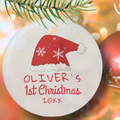 Baby's eerste kerstkerstkerstkerstkerstkerstkerstk glas ornament