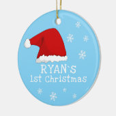 Baby's eerste kerstkerstkerstkerstkerstkerstkerstk keramisch ornament (Links)