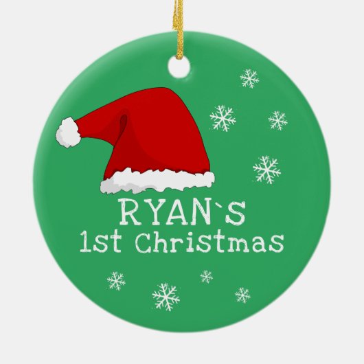 Baby's eerste kerstkerstkerstkerstkerstkerstkerstk keramisch ornament (Achterkant)