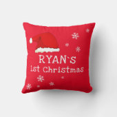 Baby's eerste kerstkerstkerstkerstkerstkerstkerstk kussen (Achterkant)