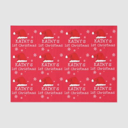 Baby's eerste kerstkerstkerstkerstkerstkerstkerstk tissuepapier (Voorkant)