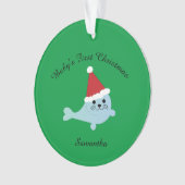 Baby's eerste kerstkerstkerstkerstman ornament (voorkant)