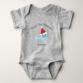 Baby's eerste kerstkerstkerstkerstman romper (Voorkant)