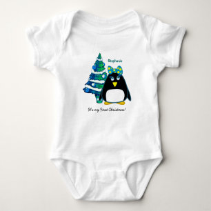 Baby's eerste kerstkerstkerstpak Baby. Romper