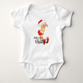 Baby's eerste kerstkeuken romper
