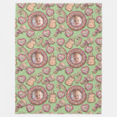 Baby's eerste kerstkoekje fleece deken (Voorkant)