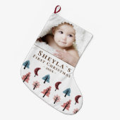 Baby's eerste kerstkoekjesbomen Foto Grote Kerstsok (Voorkant (Hangend))