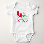 Baby's eerste kerstlichaam Shirt (Voorkant)