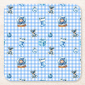 Baby's eerste kerstmagie! kartonnen onderzetters (Voorkant)
