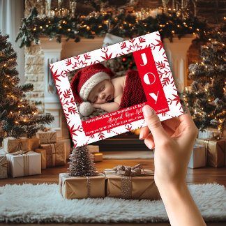 Baby's Eerste Kerstman Geboorteaankondiging Magneet