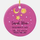 Baby's Eerste kerstman Ornament (Achterkant)