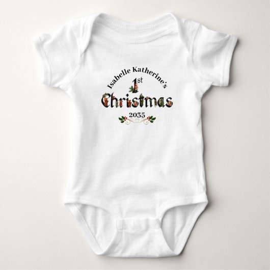 Baby's eerste  Kerstman Romper (Voorkant)