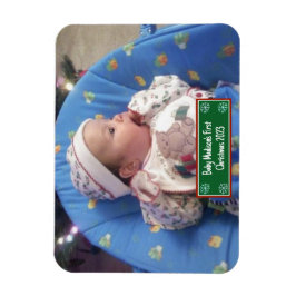 Baby's Eerste Kerstmis 2023 Magneet