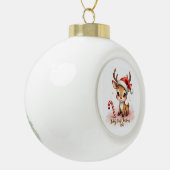 Baby's Eerste Kerstmis 2025 – Keramische Kerstbal Bal Ornament (Links)