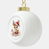 Baby's Eerste Kerstmis 2025 – Keramische Kerstbal Bal Ornament (Rechts)