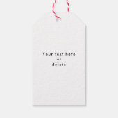 Baby's eerste kerstmis aangepaste foto feestelijke cadeaulabel (Achterkant)