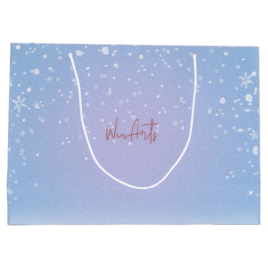 Baby's Eerste Kerstmis Beer Gepersonaliseerd Groot Cadeauzakje (Achterkant)