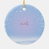 Baby's Eerste Kerstmis Beer Gepersonaliseerd Keramisch Ornament (Achterkant)