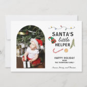 Baby's Eerste Kerstmis Boogframe Mooie Feestdagenkaart (Voorkant)