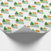 Babys Eerste Kerstmis Cadeaupapier (Hoek)