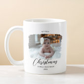 Baby's eerste Kerstmis Elegant Modern Minimaal Koffiemok