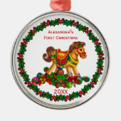 Baby's Eerste Kerstmis Erfstuk Ornament (Voorkant)