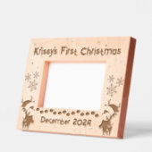 Baby's eerste kerstmis gegraveerde lijstjes (Links)