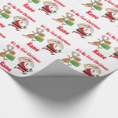 Babys Eerste Kerstmis genaamd Giftwrap Grappige Ke Cadeaupapier (Hoek)