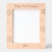 Baby's Eerste Kerstmis Gepersonaliseerd Gegraveerde Lijstjes (Voorkant)