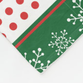 Baby's Eerste Kerstmis Gepersonaliseerde 4 Foto Fleece Deken (Hoek)