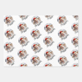 Baby's eerste Kerstmis Inpakpapier Vel (Voorkant)