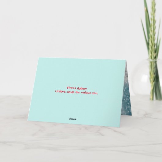 BABY'S EERSTE KERSTMIS KAART (Achterkant)