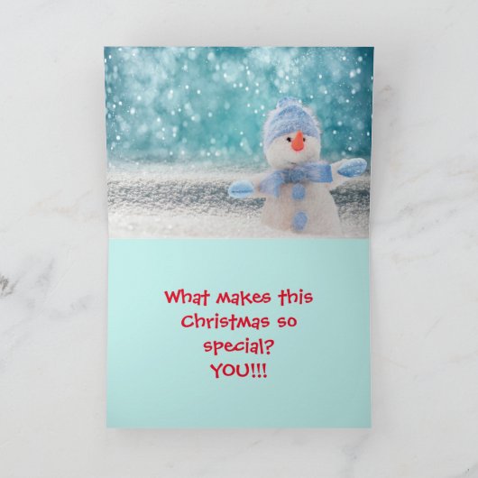 BABY'S EERSTE KERSTMIS KAART (Binnen)