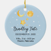 Baby's eerste kerstmis keramisch ornament (Achterkant)